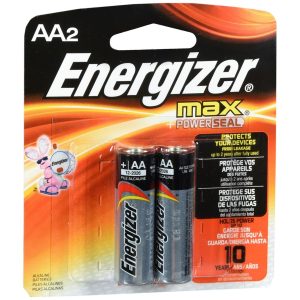 Energizer MAX + Power Seal Alkaline Batteries AA - 2 EA