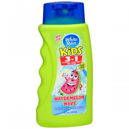 White Rain Kids 3 IN 1 Shampoo/Conditioner/Body Wash Watermelon Wave - 12 OZ