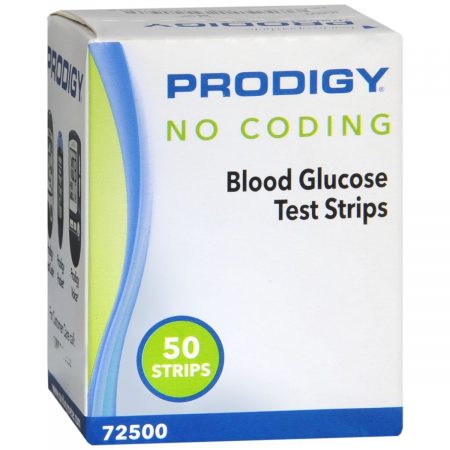 Prodigy No Coding Blood Glucose Test Strips - 50 EA