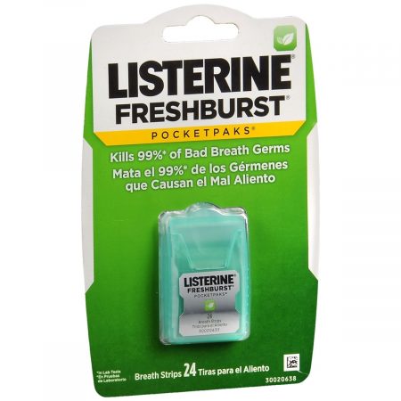 Listerine PocketPaks Breath Strips FreshBurst - 24 EA