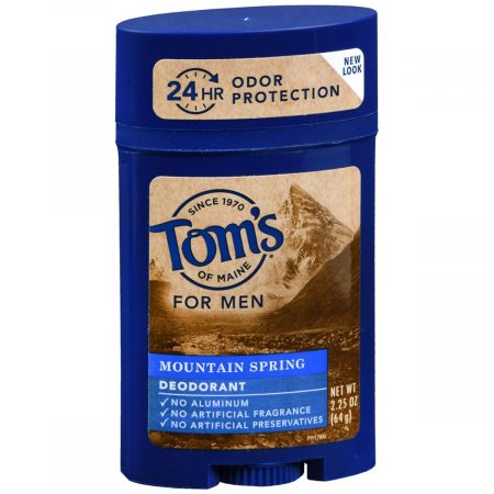 Tom's of Maine Men's Deodorant Stick Mountain Spring - 2.25 OZ