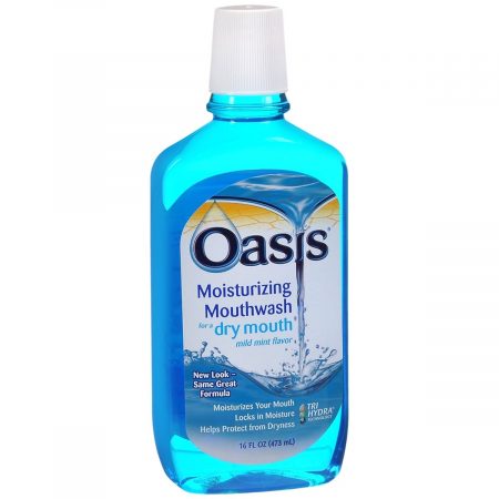 Oasis Moisturizing Mouthwash for Dry Mouth Mild Mint Flavor - 16 OZ