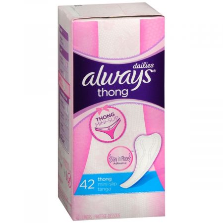 Always Dailies Pantiliners Thong Mini-Slip - 42 EA