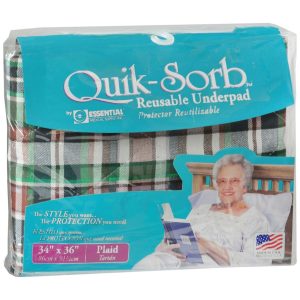 Essential Medical Supply Quik-Sorb Reusable Underpad 34x36 Plaid - 1 EA