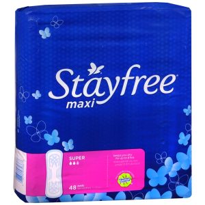 STAYFREE Maxi Pads Super Absorbency - 48 EA