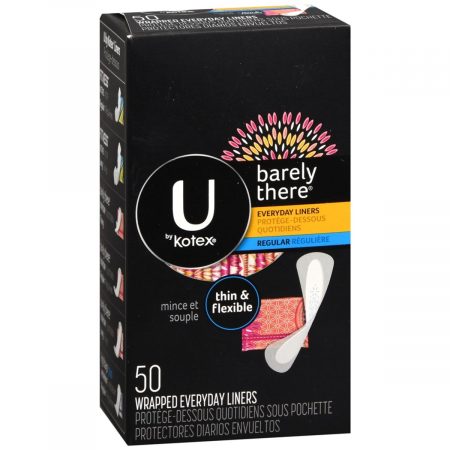 U by Kotex Barely There Wrapped Everyday Liners - 50 EA