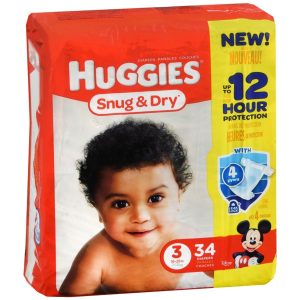 HUGGIES Snug & Dry Diapers Size 3 - 34 EA