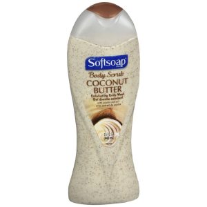 Softsoap Body Scrub Exfoliating Body Wash Coconut Butter - 15 OZ
