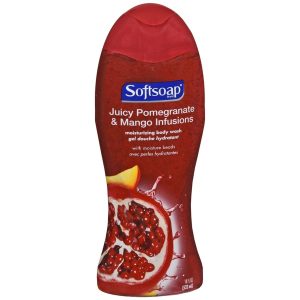 Softsoap Moisturizing Body Wash Juicy Pomegranate & Mango Infusions - 18 OZ